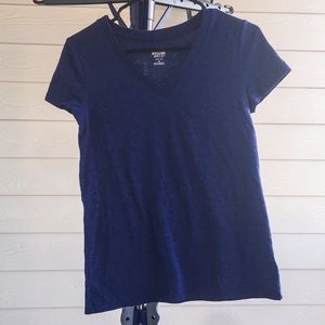 Mossimo Medium Blue Basic V Neck